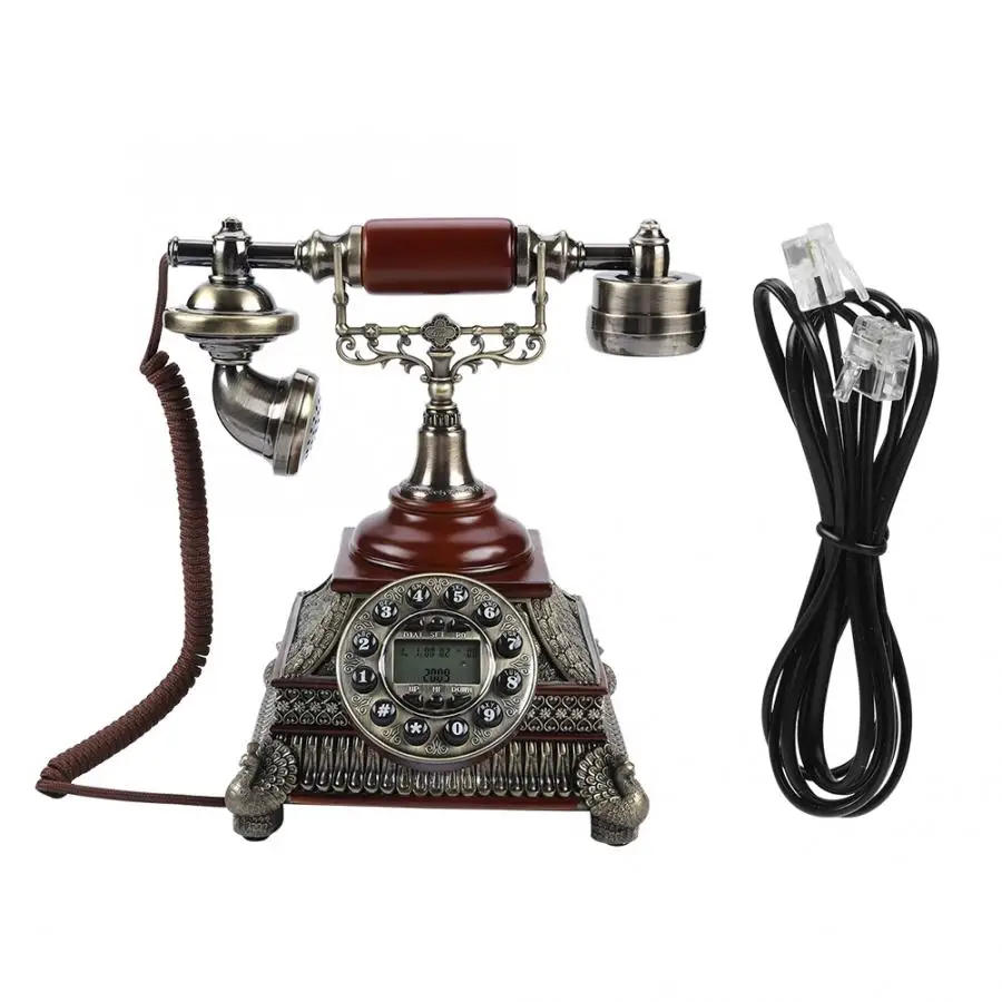 Европейский FSK/DTMF дисплей с вызовом и номером винтажный антикварный телефон