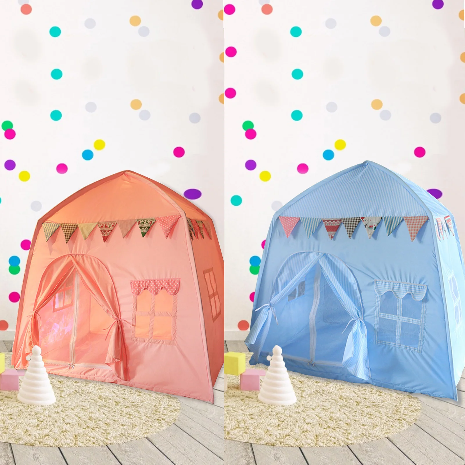 

Kids Toy Tent Children Indoor Princess Teepee Bed Girl Boy Baby Tipi Child Doll Home Folding House Play Tent For Children Gift