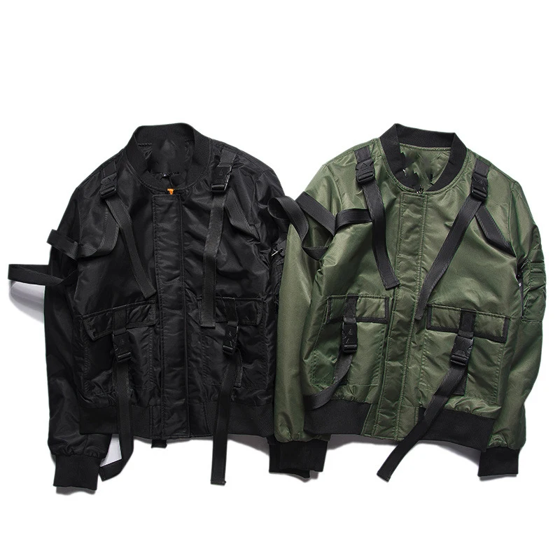 Streetwear Jackets Women Autumn Winter Coat Female Thicken Bomber Jacket Short Woman Punk Style Personality Ribbon design