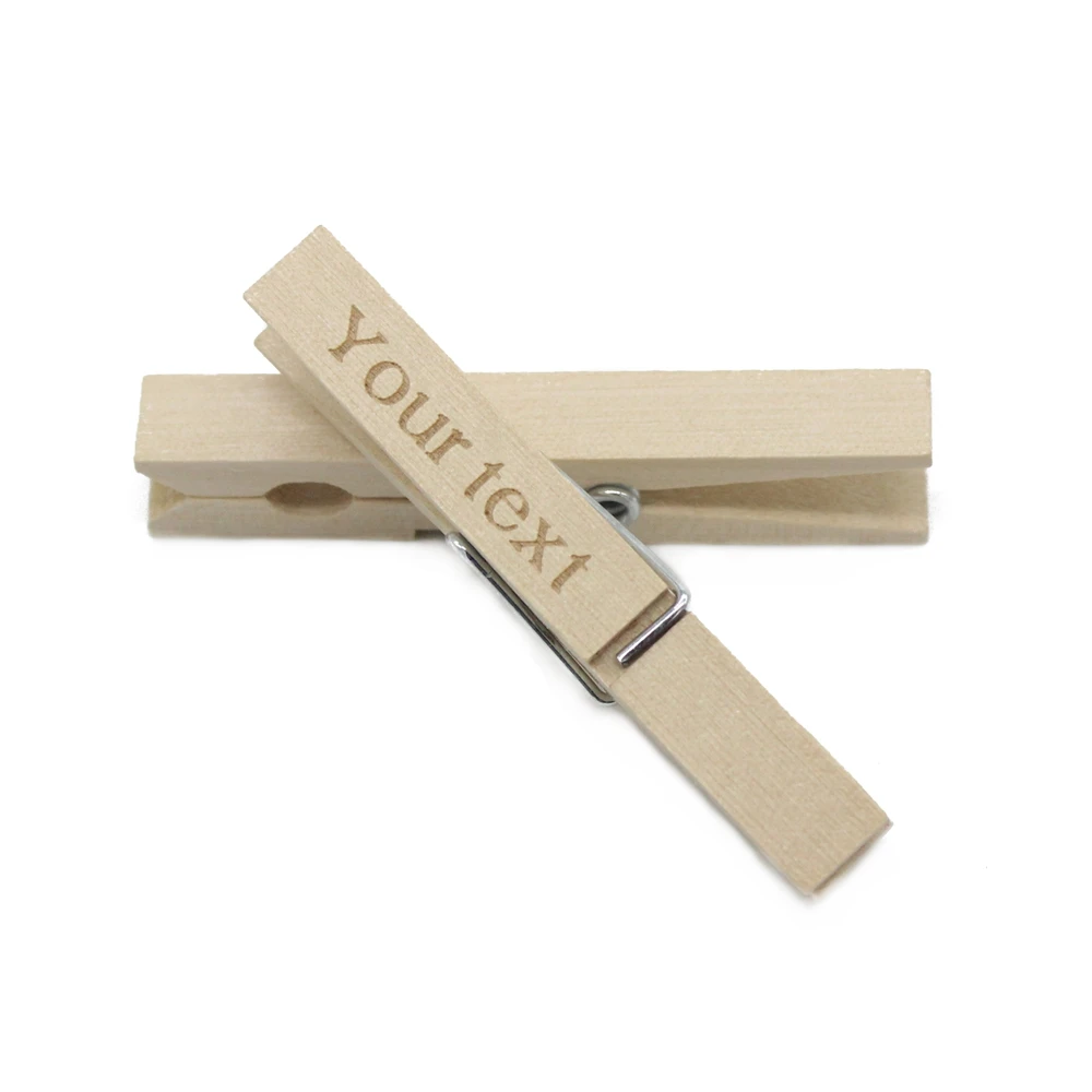 

Деревянные индивидуальные прищепки 50 шт