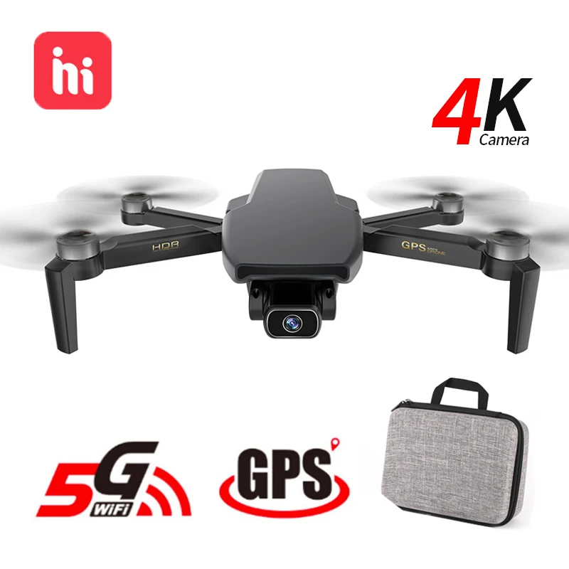 Складной бесщеточный Квадрокоптер Hipac SG108 с GPS и камерой 1000 м Wi Fi|Радиоуправляемые