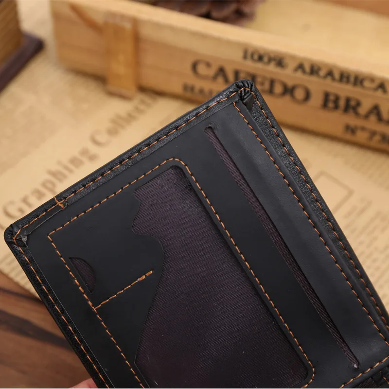 Складной короткий кошелек для мужчин брендовые Роскошные кошельки офиса зрелых