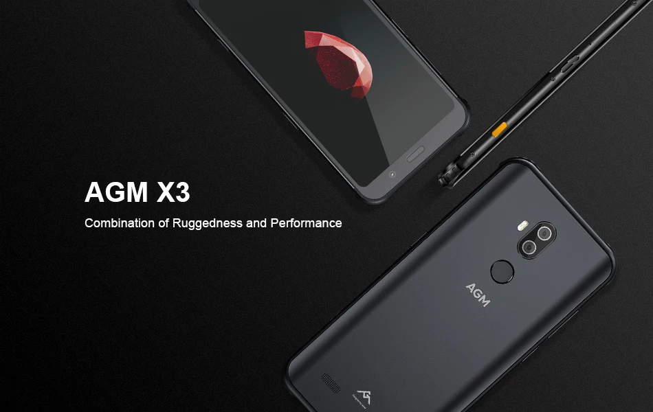 AGM X3 MIL-STD-810G прочный водонепроницаемый смартфон 8 Гб 256 ГБ SDM845 Octa 5,99 ''24MP камера двойной ящик динамик Лицо ID QC NFC телефон