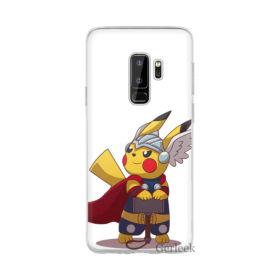 Чехол для телефона для samsung Galaxy M10 M20 M30 M40 S6 S7 край S8 S9 S10 S10e Plus Note 8 9 S3 S4 S5 твёрдая обложка с рисунком Пикачу - Цвет: H8