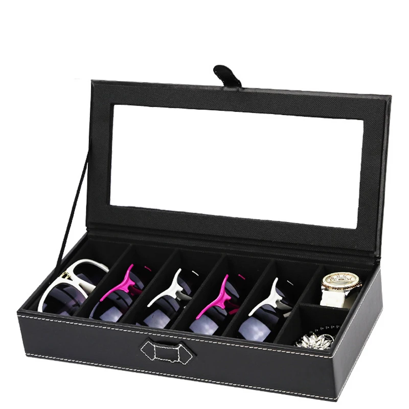 Модный черный Чехол для очков коробка хранения солнцезащитных органайзер