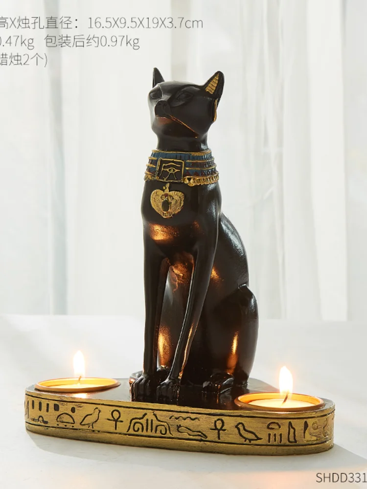 

Candle Lantern Wedding Centerpieces Ins Decoration Egyptian Dog Candlestick Europe Bedroom Candlelight Home Decoration 50zt063
