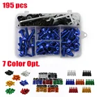 Для SUZUKI GSX-R GSXR 600 750 1000 K4 K5 K6 K7 K8 K9 195шт M8 M7 M6 M5 мотоцикл Полный Комплект болтов обтекателя Болты для кузовных работ гайка