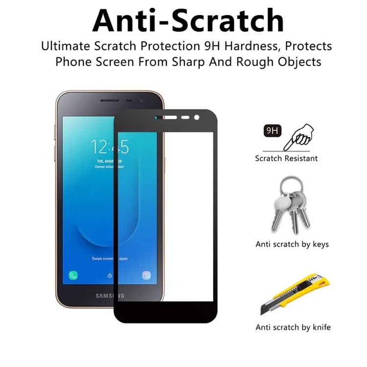 Полное закаленное стекло для Samsung Galaxy J2 Core J260F J260G J260 SM-J260F протектор экрана 9H 2.5D телефон на защитное стекло