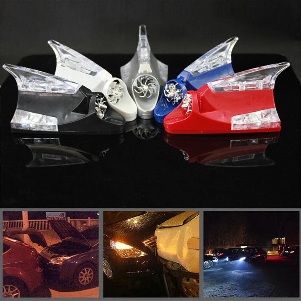 Автомобильная антенна с плавником акулы Универсальный светодиодный цветной