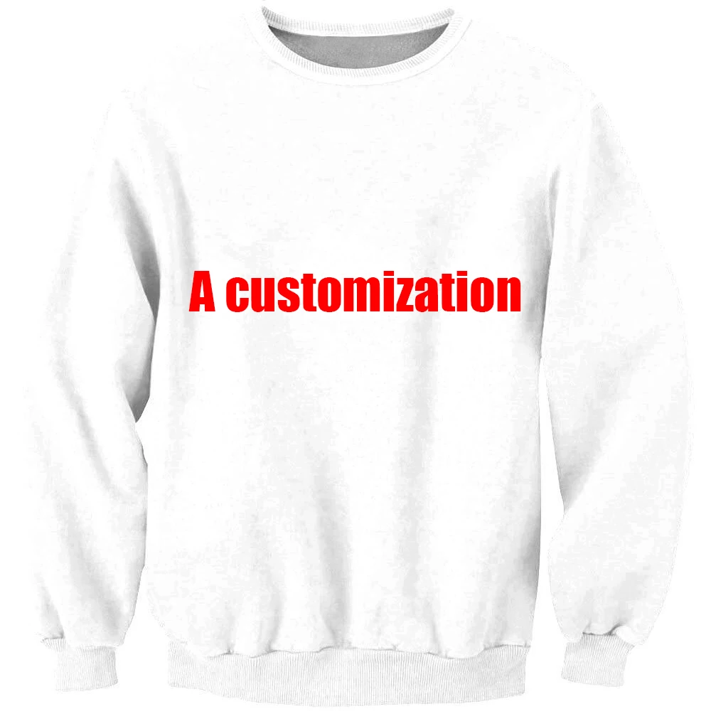 На заказ ваш дизайн без крышки толстовка с капюшоном 3d полный печать ткань мода