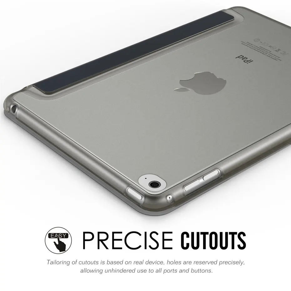 Чехол-подставка QIJUN для iPad Mini 4 7 9 дюйма 2015 задняя крышка с функцией