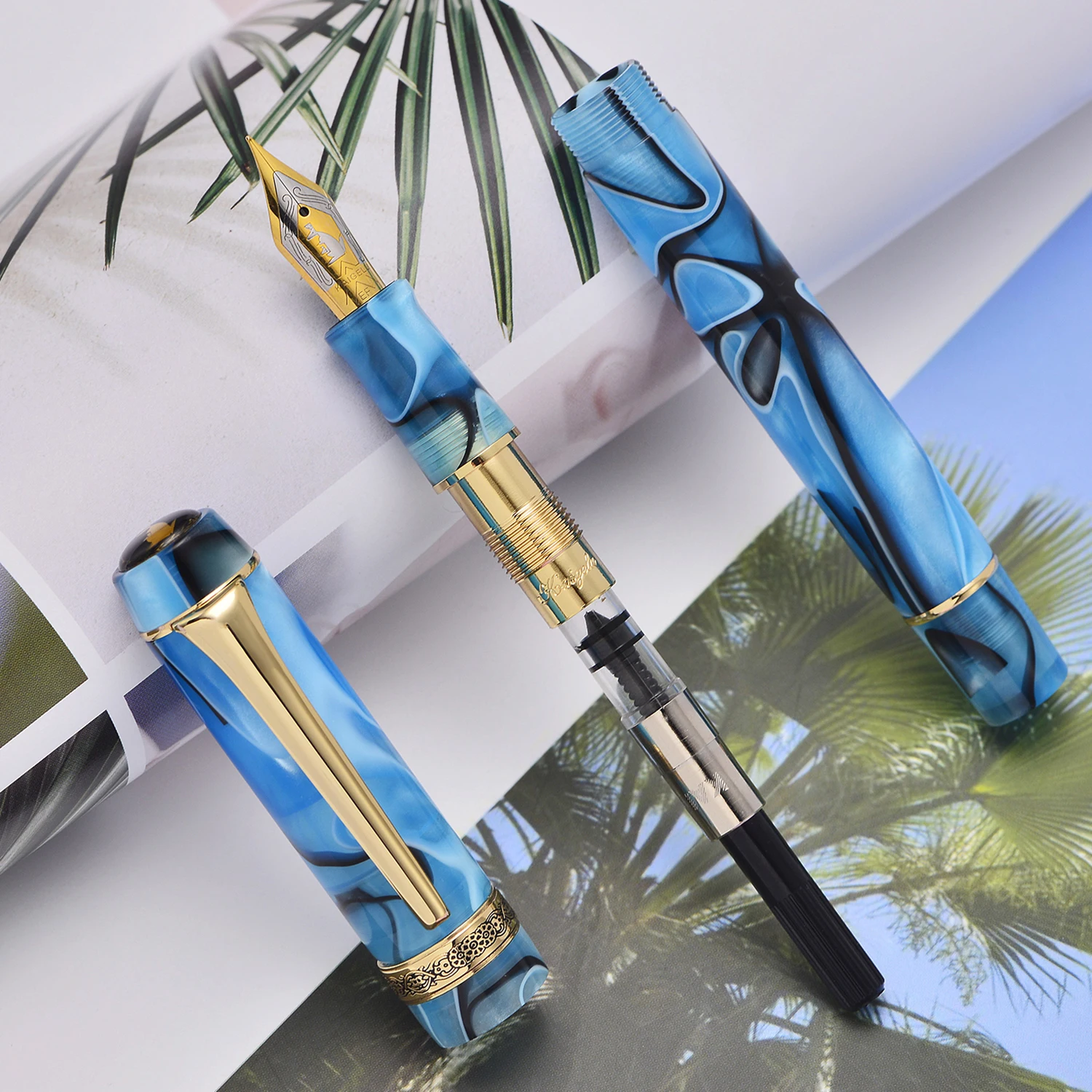 Kaigelu 316A Celluloid Fountain Pen Beautiful Patterns Iridium EF/F/M Nib Writing Ink Office Business School Gift Home | Канцтовары для