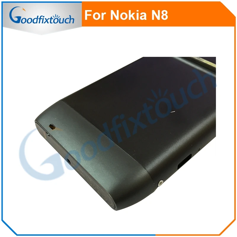 Для Nokia N8 Задняя крышка батареи задняя стеклянный корпус чехол с рамкой и