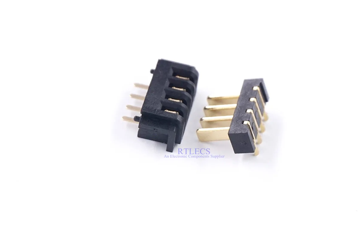 10 Pairs Pitch 2.5 mm 4 Positions Female Blade Receptacle 5.8 Male Header Battery Connector Right Angle Through Holes 7A /pin |