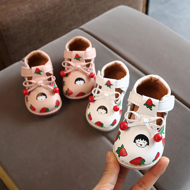 Summer Baby Sandals for Girls Toddler Infant Kids Little Princess Closed Toe Shoes Walkers B877 |