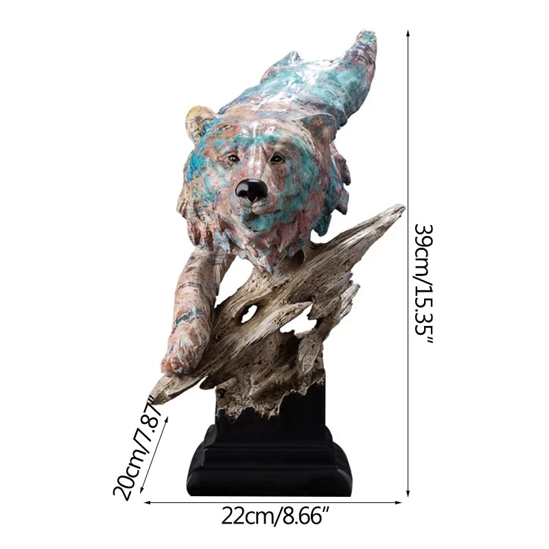 

Креативная скульптура, фигурки животных, окрашенная мебель для украшения дома, мебель для гостиной