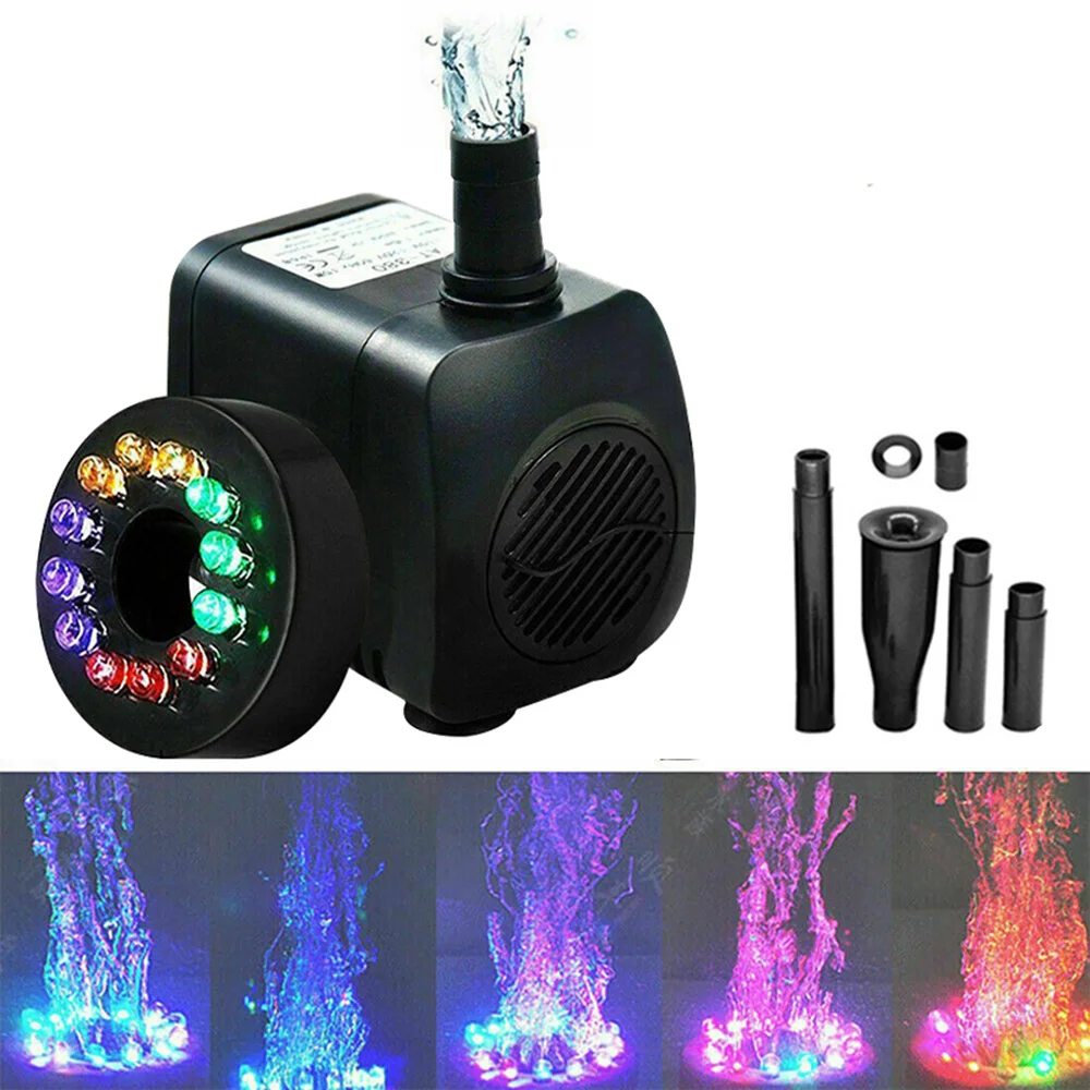 Погружной аквариумный водяной насос 8 Вт для аквариума сада пруда бассейна