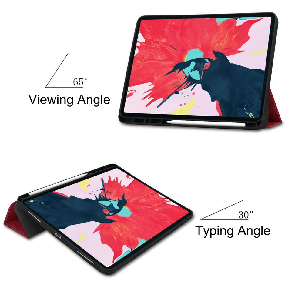 Чехол с подставкой для iPad Pro 12 9 2020 дюймов Автоматический Режим сна/пробуждения