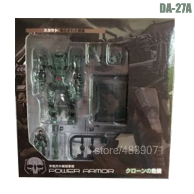 DA27A( With Box) MFT DA27 DA27A DA27C Diaclone трансформация мощность ed-suit power Suit черный мех Solider Lost Planet фигурка игрушка - Цвет: DA27A( With Box)