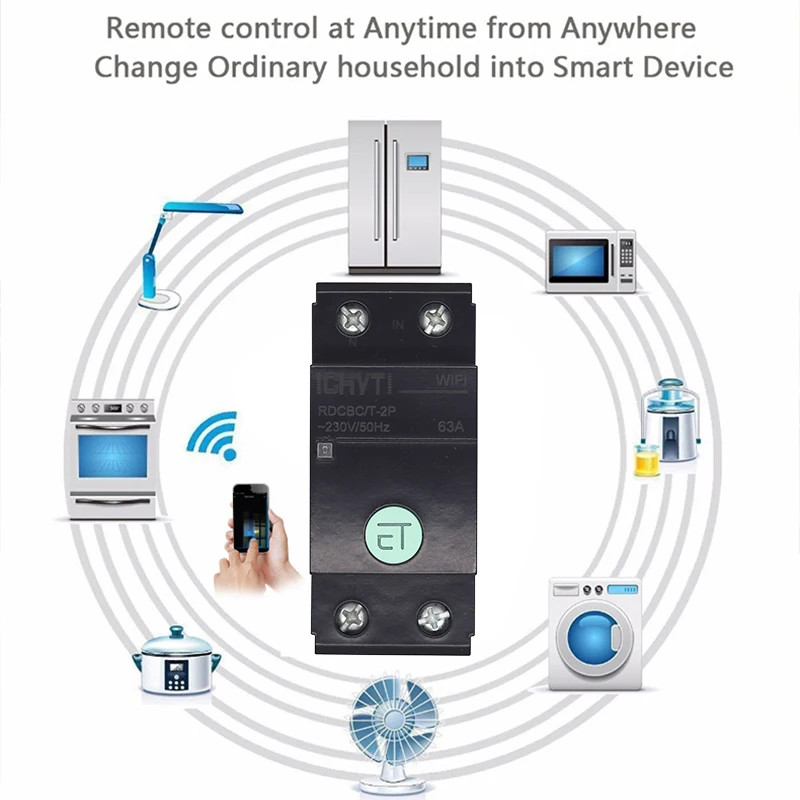 Interruptor de Interruptor Inteligente com Alexa Casa para Casa Tuya Wifi Google Inteligente 63a 4 Cheap Disjuntores