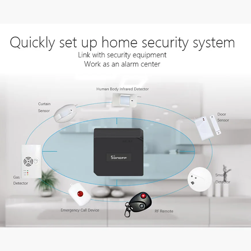 Датчик движения Itead SONOFF DW2 RF беспроводной датчик для дверей и окон 433 МГц умного