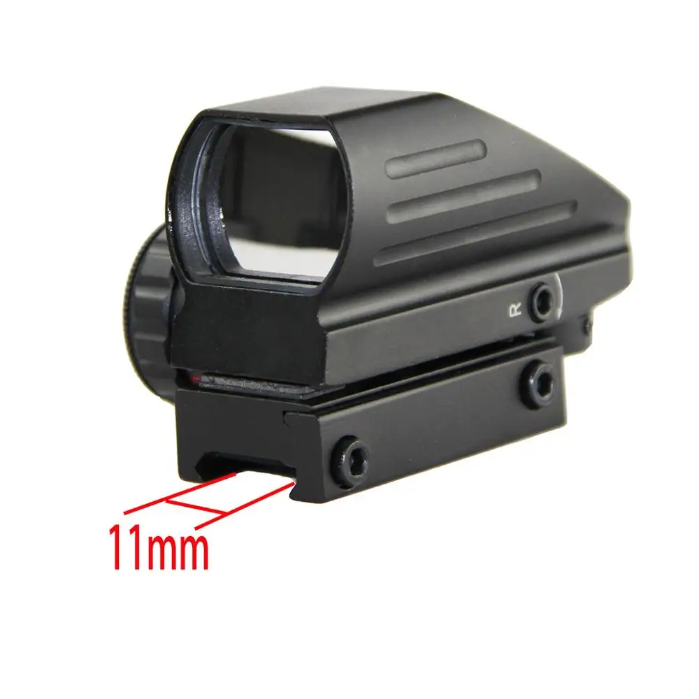 Hunting Optics 1x22x33 Compact Reflex Red Green Dot Sight Riflescope 4 Reticle For Airsoft With Weaver 20mm Or 11mm Mount | Спорт и