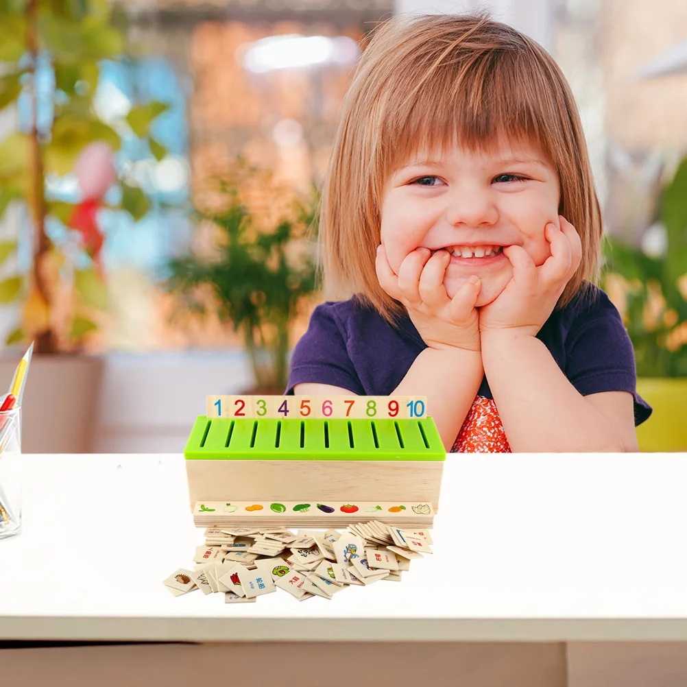 Детские образовательные игрушки мультфильм деревянные карточки матч Игра