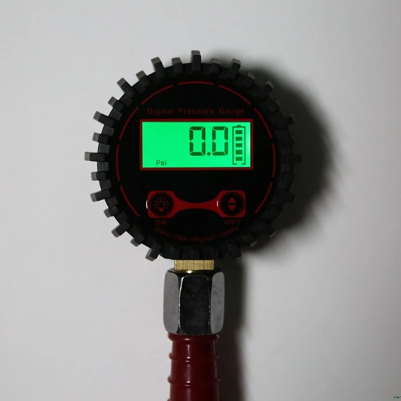 

Car Vehicle RV Tire Pressure Gauge Dual Head Tire Inflator Tyre Gauge with Light