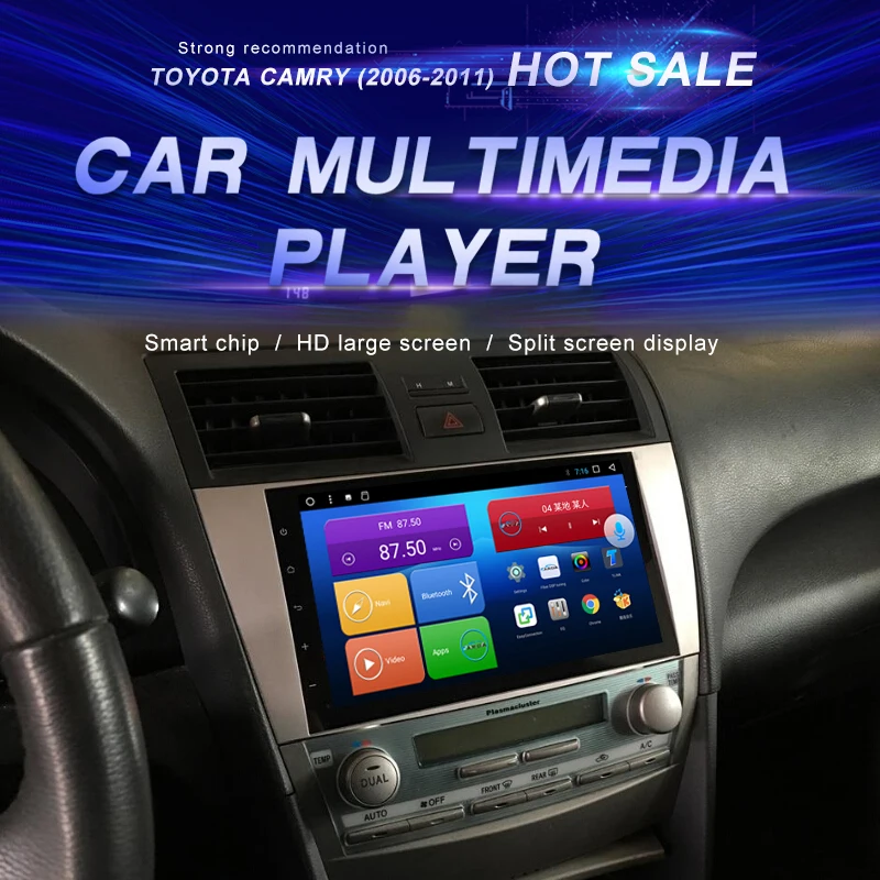 

Android Car DVD For TOYOTA CAMRY (2006-2011) Car Radio Multimedia Video Player Navigation GPS Android10.0 Double Din