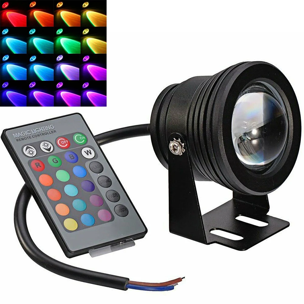 Погружной ночной фонтан подсветка для пруда RGB бассейн светодиодный лампы Алюминиевый подводный свет аквариум вечерние атмосфера дистанционное управление