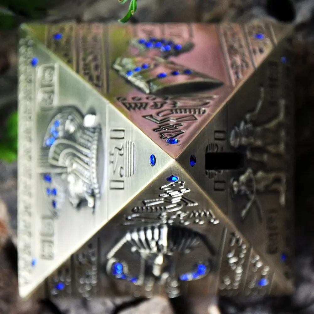 Пирамиды Копилка Бронзовая статуя монета может Египетский модель пирамиды мир