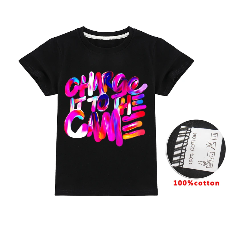 

Summer New Youngboy Never Toddler Girl Shirts Clothing Fashion Rainbow Letter Printed T-shirt Kids Boys Short Sleeve Tops Hoodie