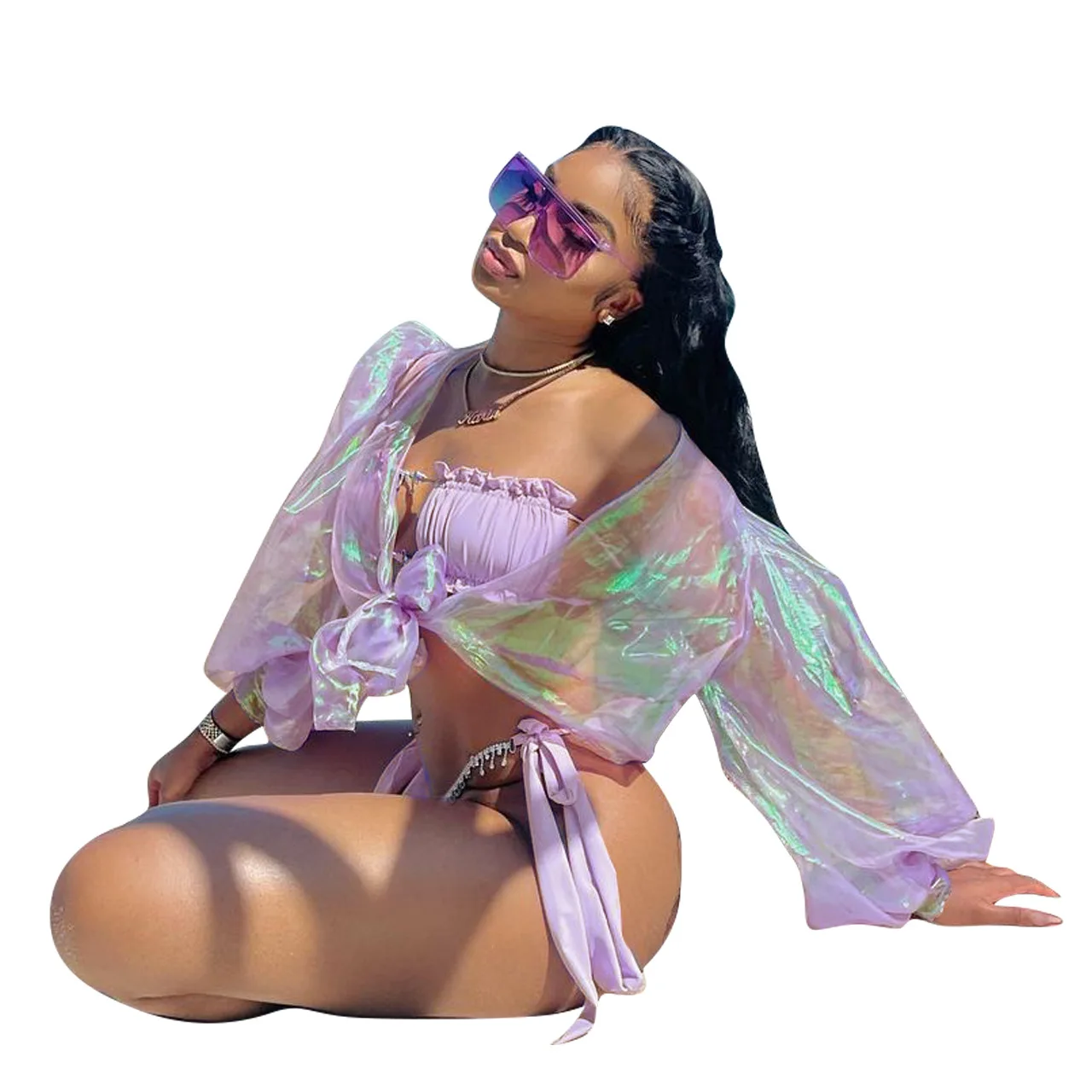 Donsignet женская накидка летняя модная пляжная дышащая свободная цветная с защитой