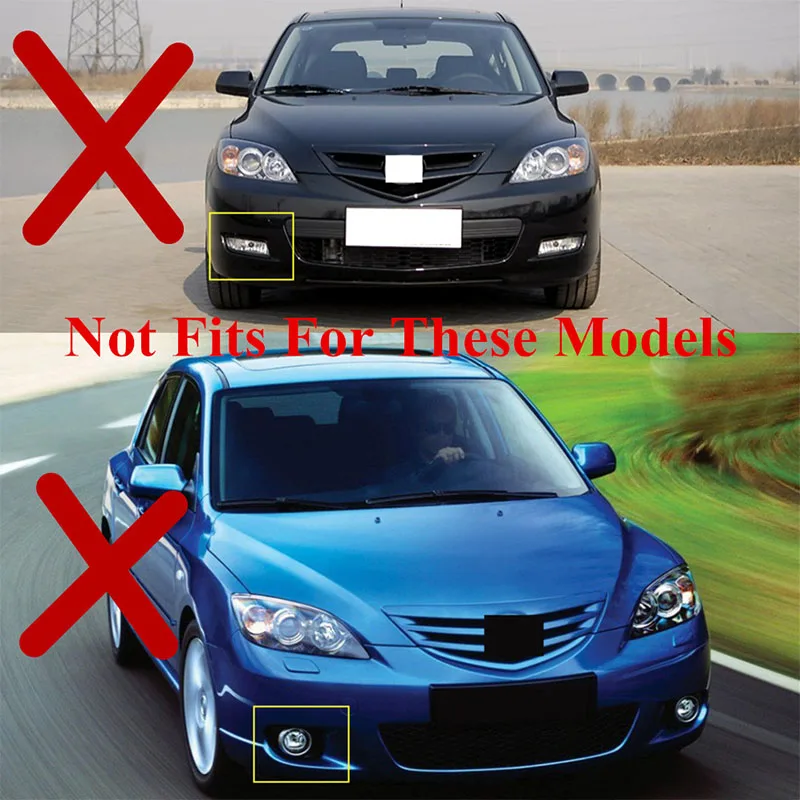Надежная Авто ПТФ в передний бампер крышка для MAZDA 3 хэтчбек 2007 2008 2009 1.6L сменная противотуманная фара крышка