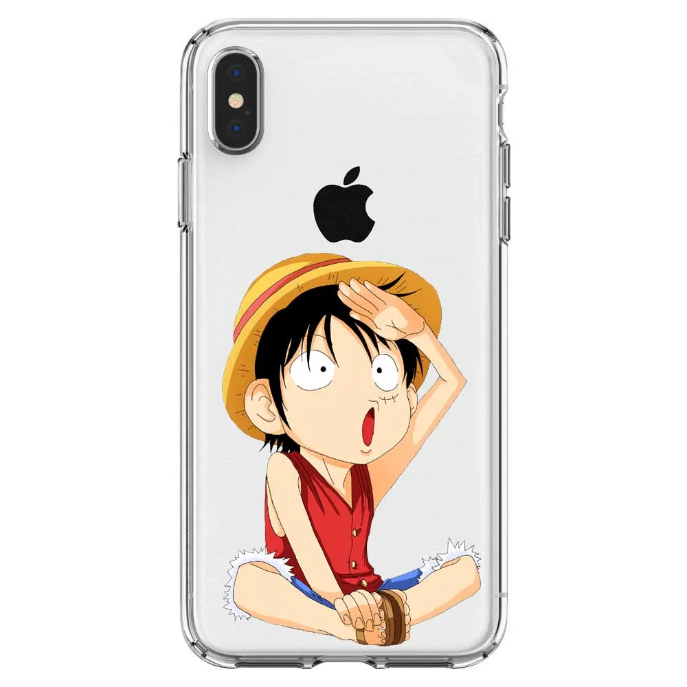 Soft silicone phone cover case for iPhone SE 11 Pro MAX 5 5S 6 6S 7 8 XR XS X10 8Plus Japanese anime Luffy Zoro Coque | Мобильные