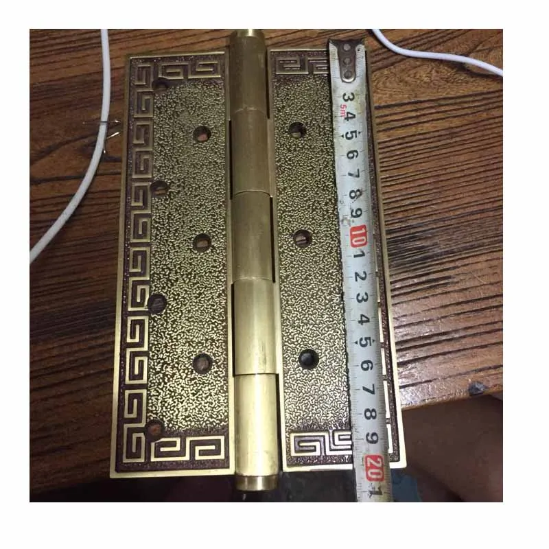 

COTOM 1PCS durable solid brass door flat hinge door fittings heavy duty hinges for gate ordinary square hinge