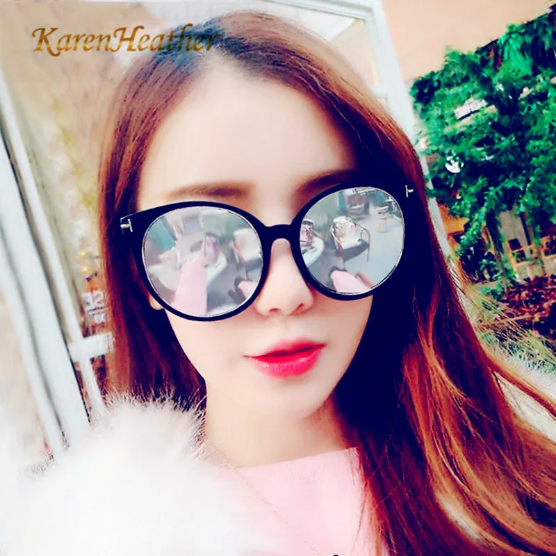 KARENHEATHER 2019 Новая мода кошачий глаз солнцезащитные очки унисекс винтажные
