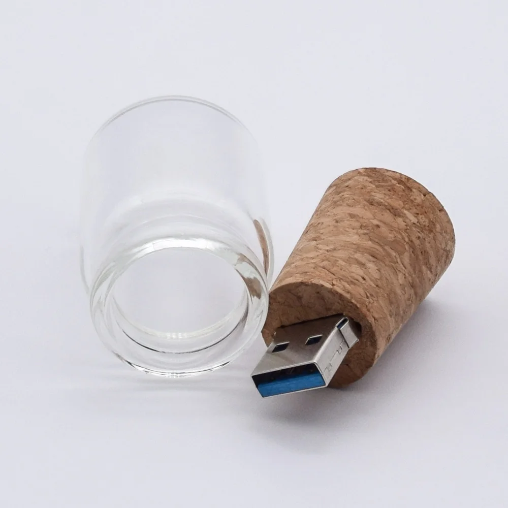 Флеш накопитель со стеклянной бутылкой более 10 шт. флеш USB 3 0 8 ГБ 16 32 карта памяти 64