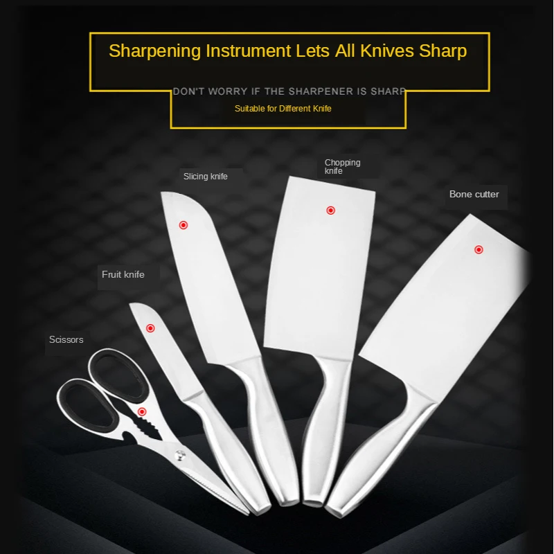 Точилка для ножей инструмент заточки 3 этапа с алмазным покрытием и тонким
