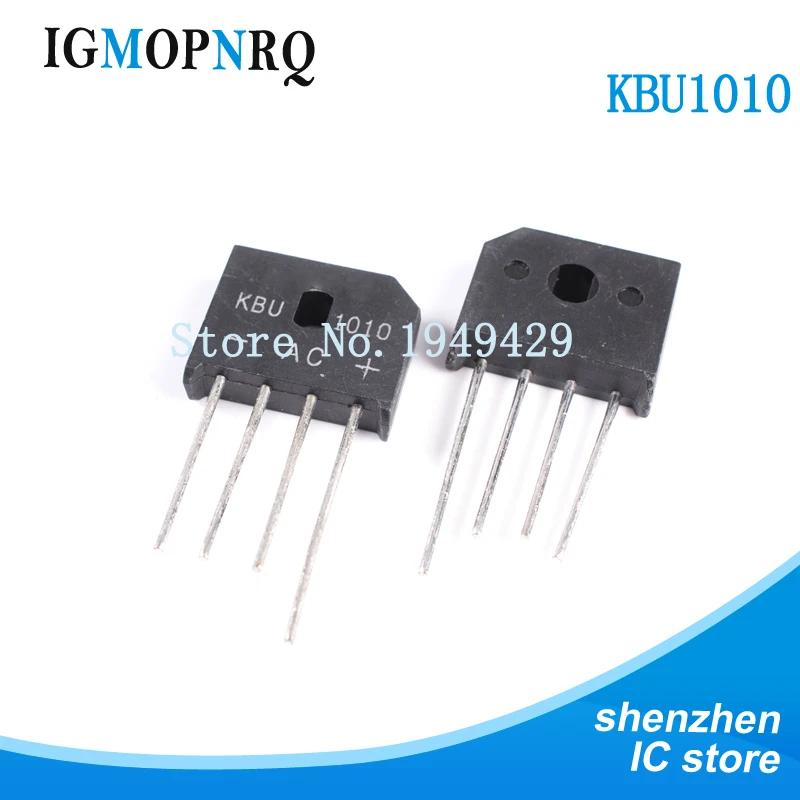 5 шт./лот KBU1010 KBU-1010 10А 1000 В ЗИП диод мост выпрямитель диод