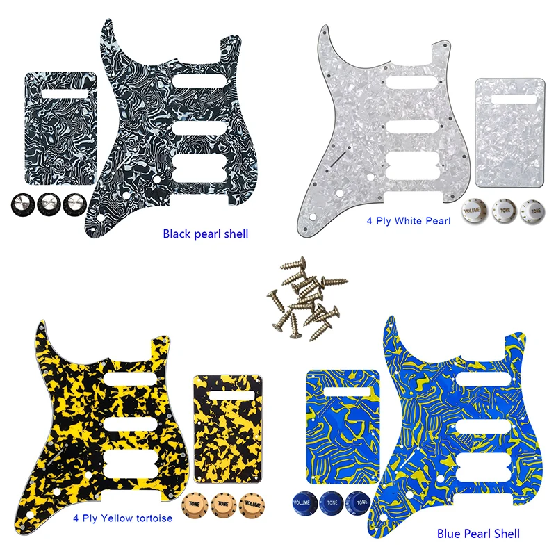 

Guitar Parts - For FD US Left Handed 72'11 Screw Hole Standard Start Player Hss Guitar Pickguard Scratch Plate & Control Knob
