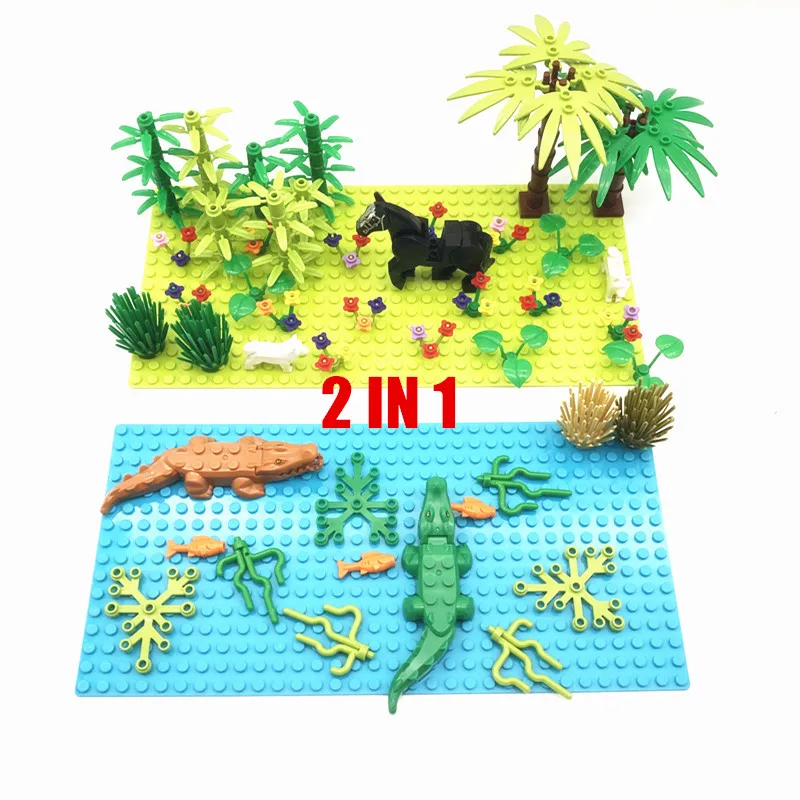 Конструктор MOC детский Лесное море игрушка для обучения классический кирпич