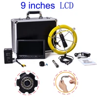 9inch endoscopio industrial 20m cable 23mm len underwater channel check waterproof camera with 12v4500ma lithium battery