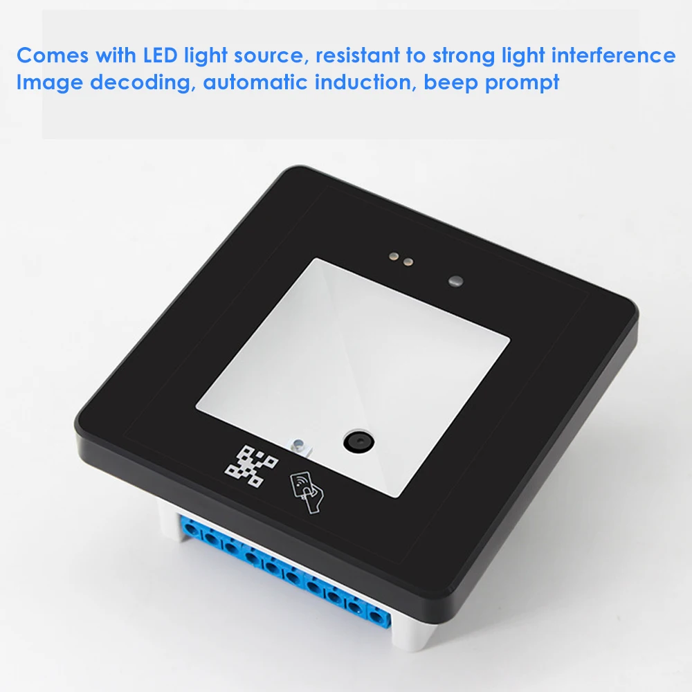 12В 125 кГц RFID считыватель штрих-кодов 2D qr-код доступа Wigan USB RS232 TTL RS485 интерфейс 86*86 мм