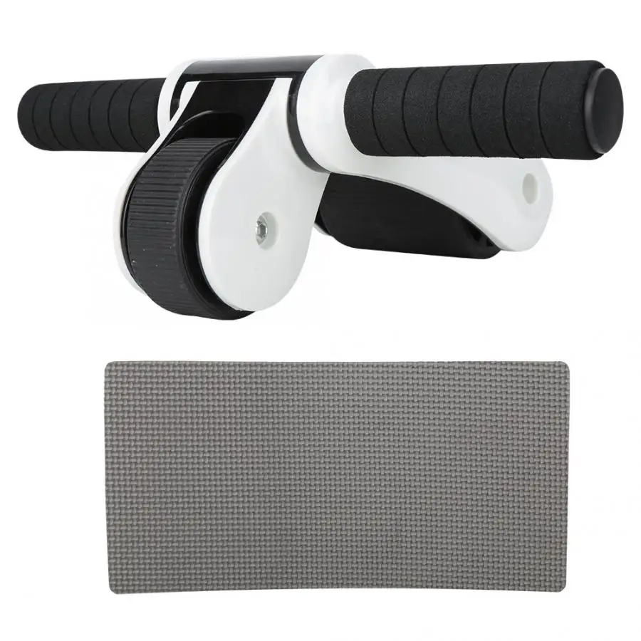 2 Wheels Ab Wheel Roller Abdominal Muscle Exerciser Workout Fitness Machine Gym Knee Pad Stretch Resistance Rope Tool | Спорт и