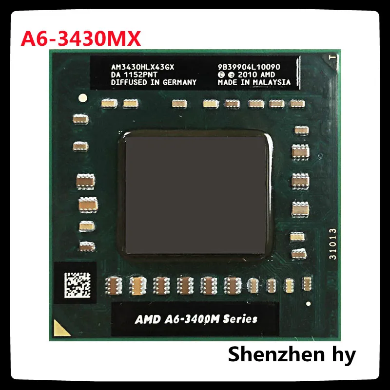 

AM3430HLX43GX A6-3430MX A6 3430MX 1,7 ГГц четырехъядерный четырехпоточный процессор Socket FS1