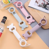 multifunctional four in one safety can bottle opener household canned bottle cap screwing device home tool