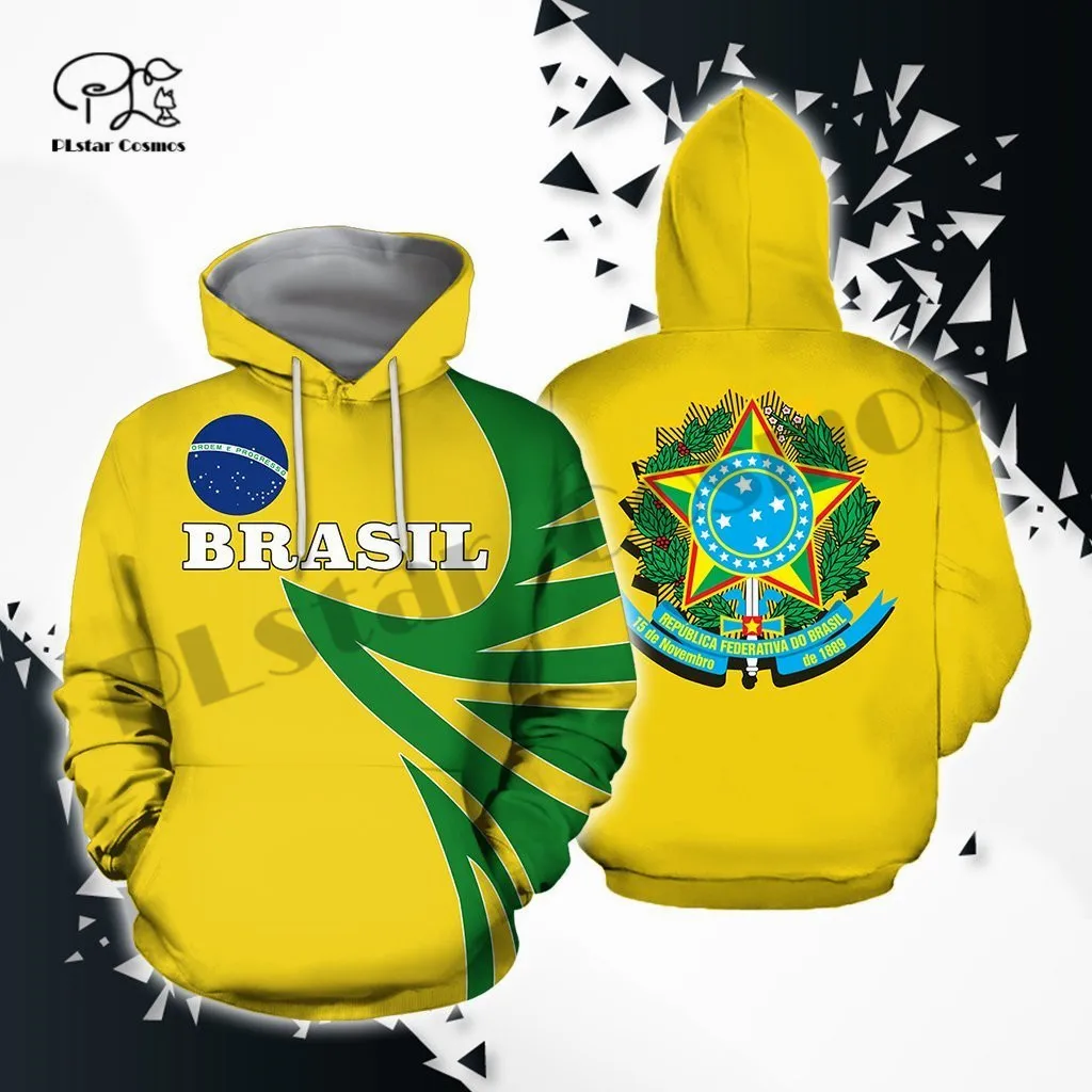 

PLstar Cosmos 3DPrint Newest Brasil Country Flag Art Unique Men/Women Cozy Hrajuku Casual Streetwear Hoodies/Zip/Sweatshirt -7