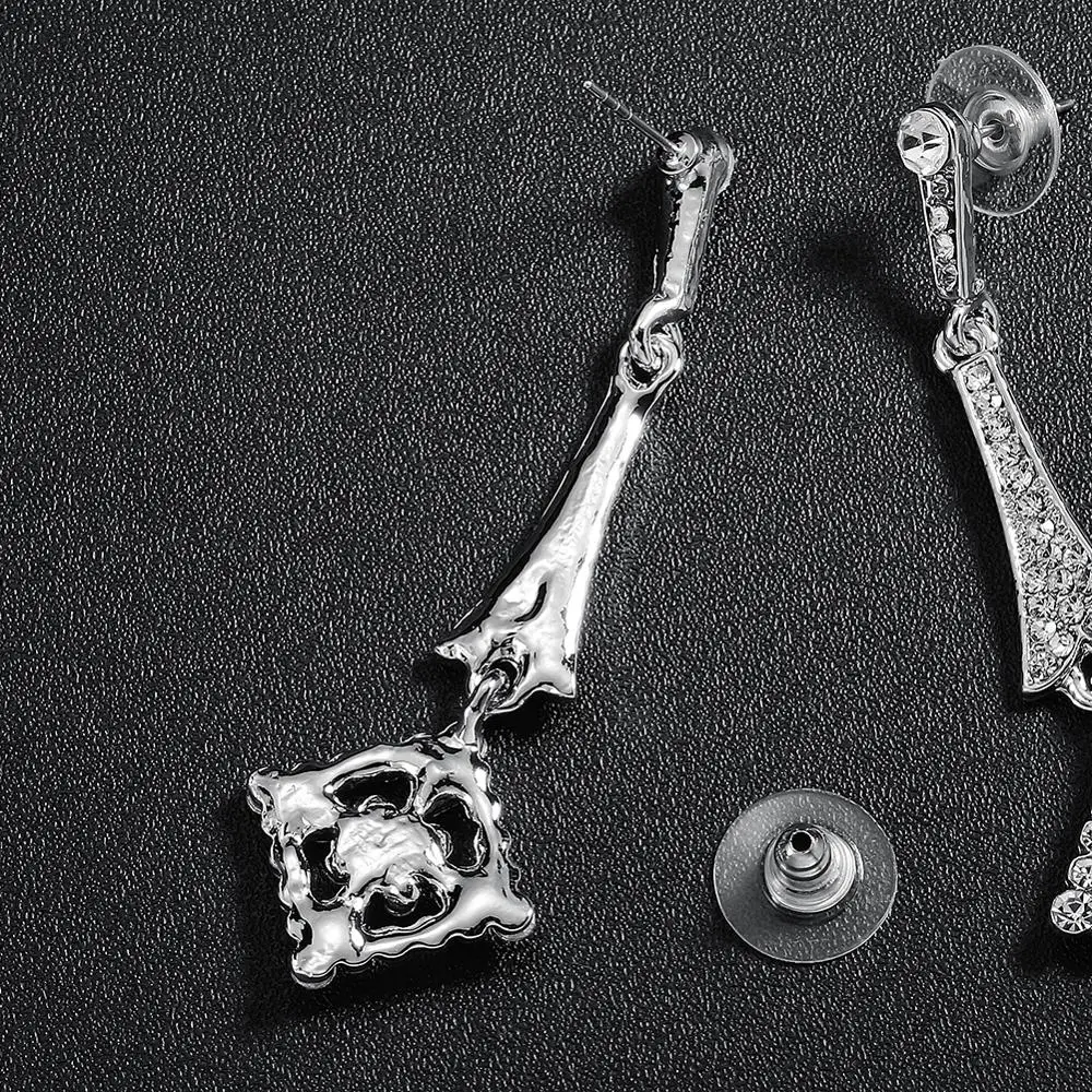 Элегантные Австрийские хрустальные серьги-капли сплав трендовые свадебные