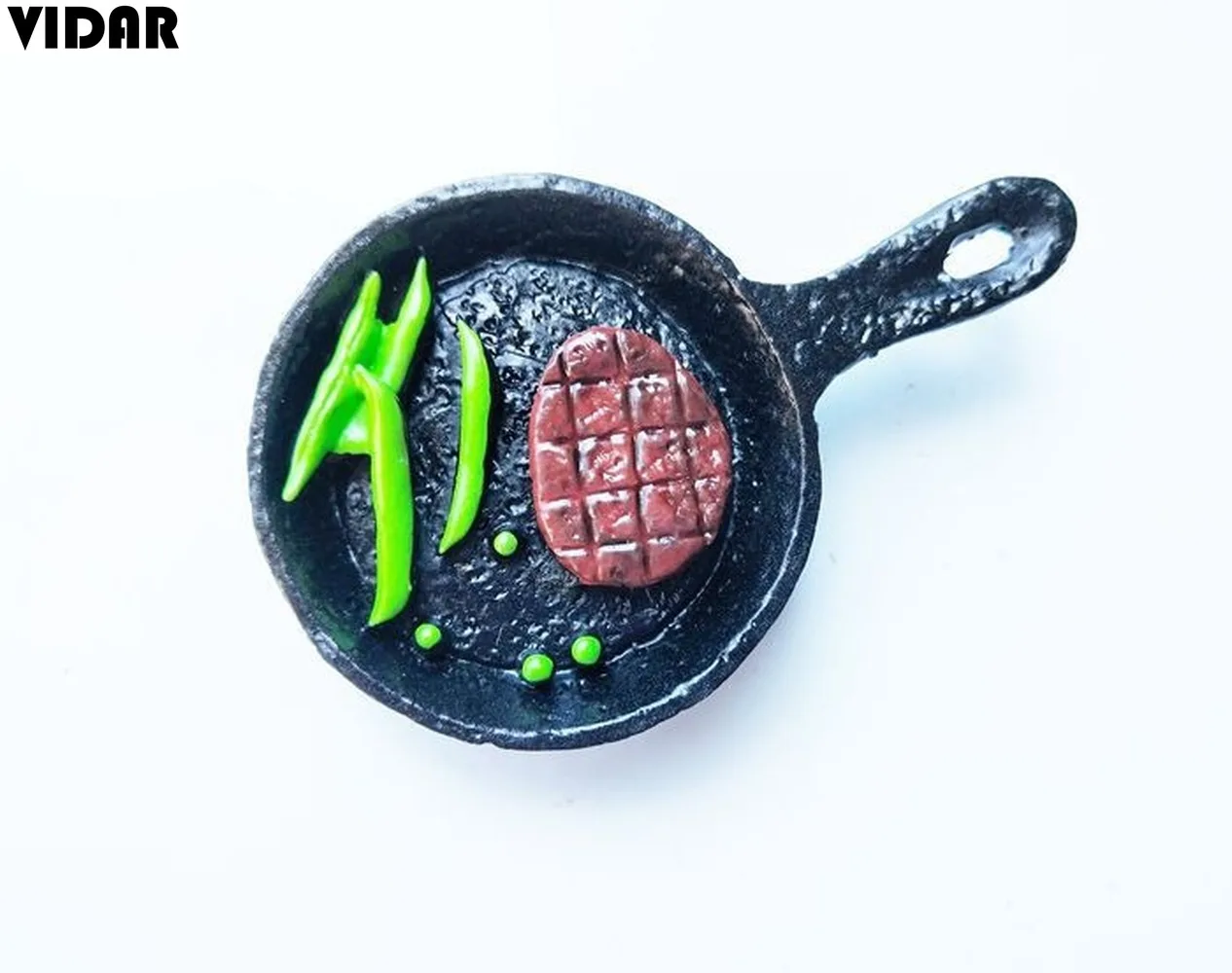 VIDAR европейский завтрак молоко бекон жареное яйцо стейк сковорода креативная